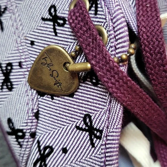 NWT! RARE! Taylor Swift In Collaboration with Keds Purple Bow Print Keds! Size 8 - Picture 2 of 11